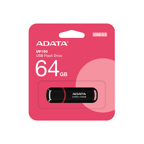 فلش مموری ای دیتا مدل UV150 ظرفیت 64 گیگابایت، رابط USB 3.2 Gen1، سرعت خواندن 90 مگابایت بر ثانیه، طراحی درپوشدار، سازگار با گوشی، تبلت، کامپیوتر و تلویزیون - Image 5