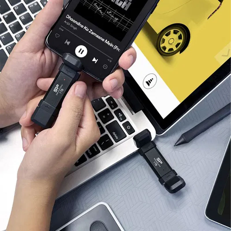 اس اس دی اکسترنال سیلیکون پاور مدل DS72 ظرفیت 1 ترابایت رابط USB 3.2 Gen2 - Image 11