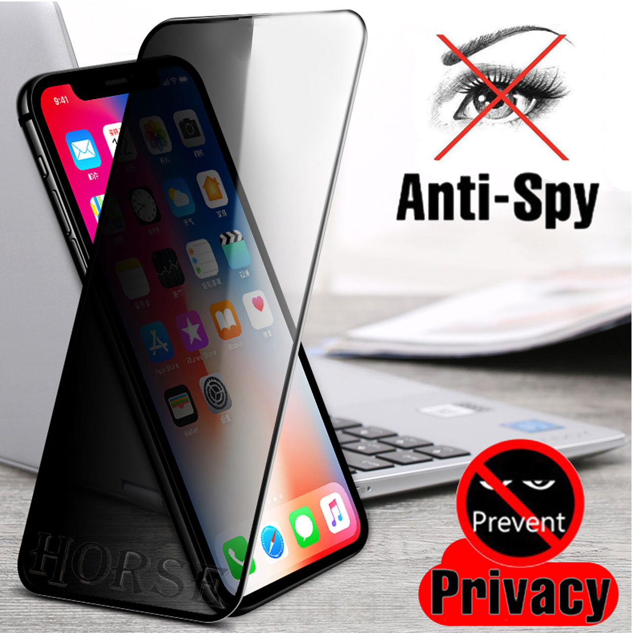 محافظ صفحه نمایش حریم شخصی هورس مدل PFH مناسب برای گوشی موبایل اپل iPhone 13 Pro - Image 13