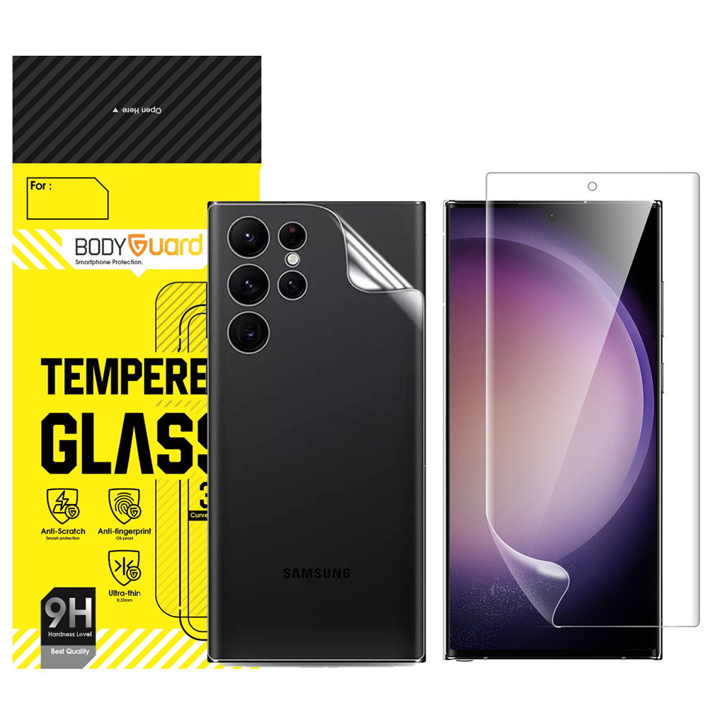 محافظ صفحه نمایش بادیگارد مدل HydroGel مناسب برای گوشی موبایل سامسونگ Galaxy S23 Ultra به همراه محافظ پشت گوشی - Image 8