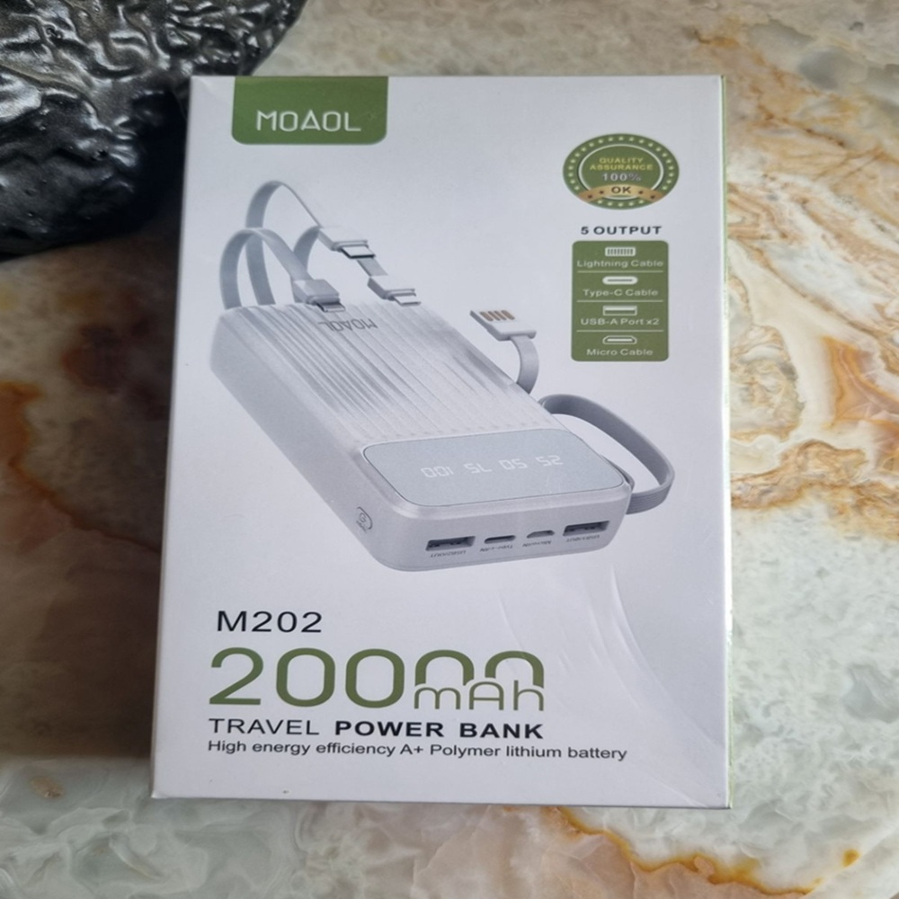 پاوربانک مائول مدل M202 ظرفیت 20000 میلی آمپر ساعت - Image 4