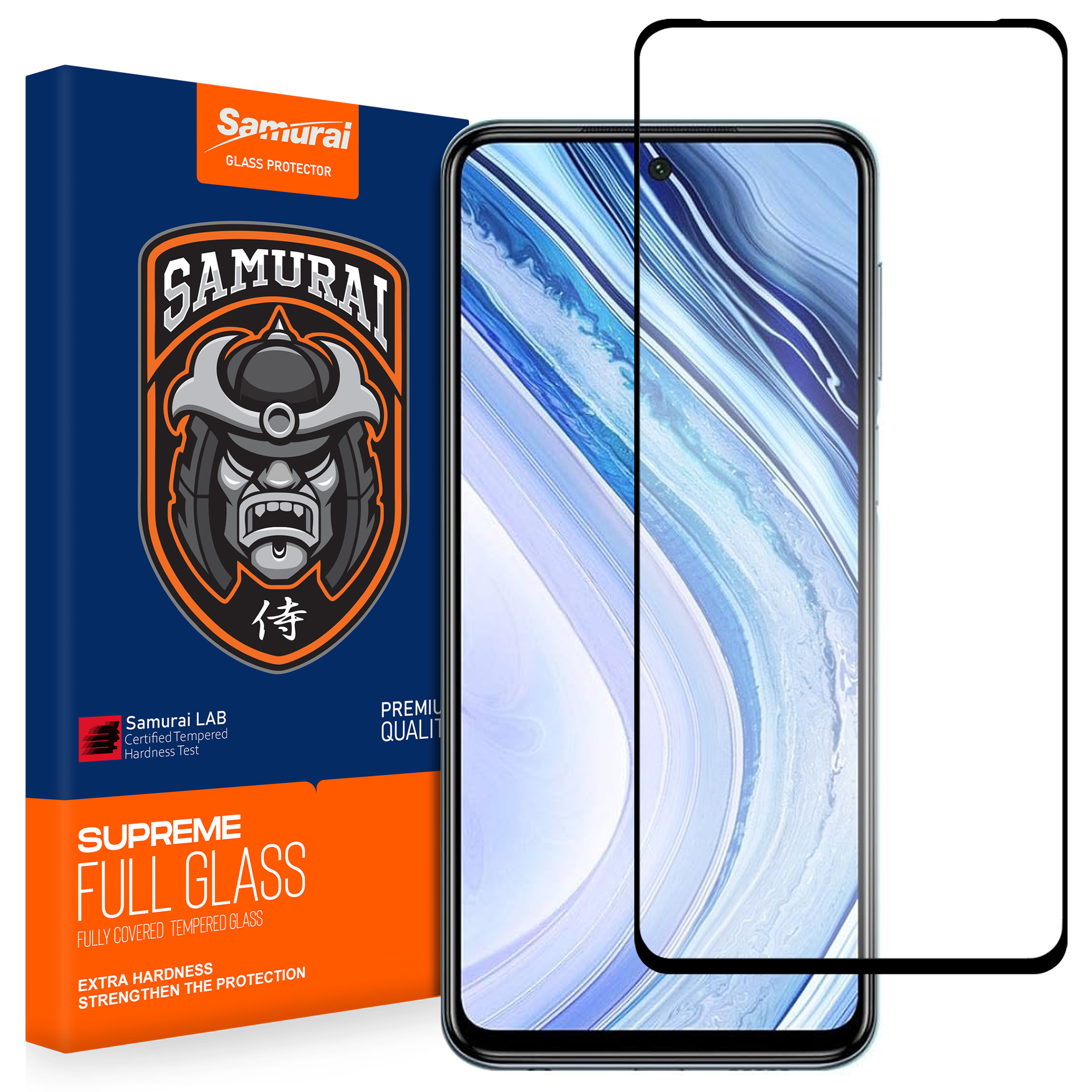 محافظ صفحه نمایش شیشه ای سامورایی مدل ovglass مناسب برای گوشی موبایل شیائومی Redmi Note 9s / Redmi Note 9 Pro