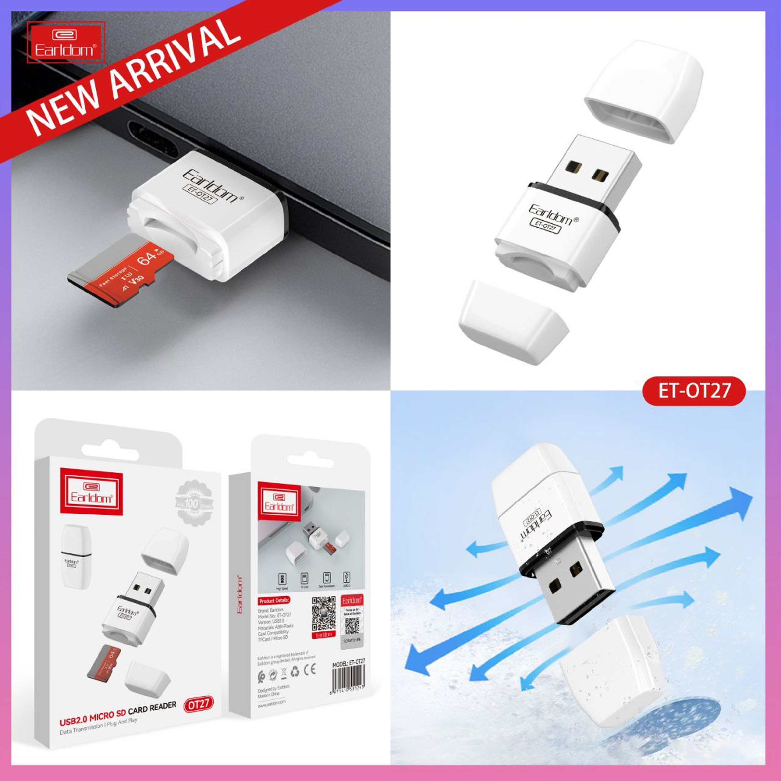 کارت خوان ارلدام مدل ET-OT27 New version - Image 8