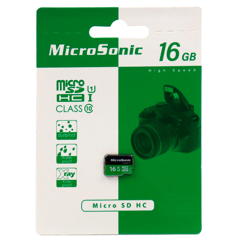 کارت حافظه microSDHC میکروسونیک مدل HC کلاس 10 استاندارد UHS-I U1 سرعت 90MBps ظرفیت 16 گیگابایت - Image 2