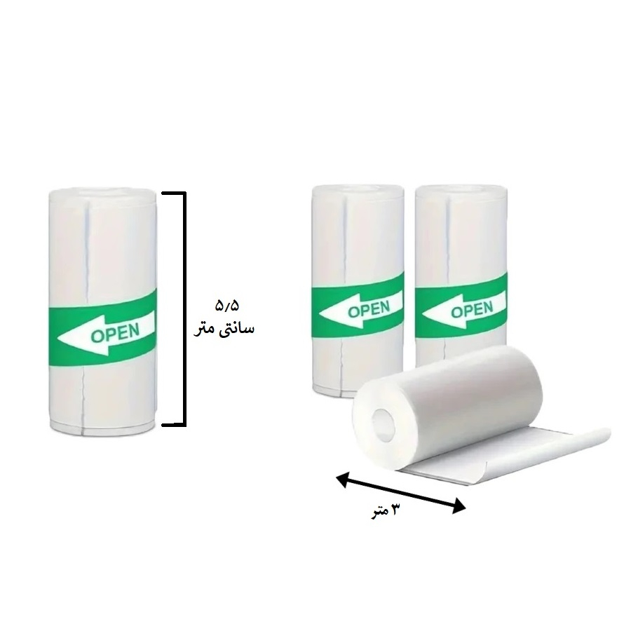 لیبل حرارتی پشت چسبدار پایتخت رول مدل LPW3 - Image 2