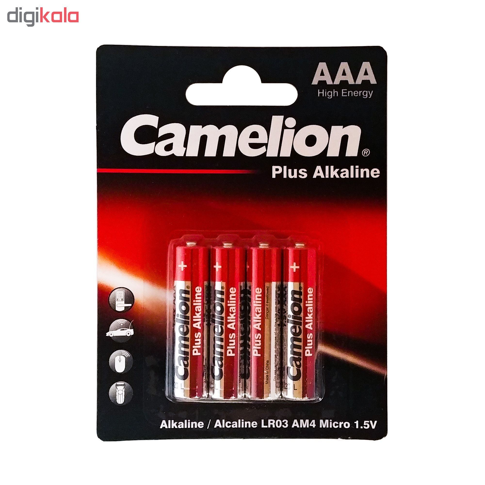 باتری نیم قلمی کملیون مدل Plus Alkaline بسته 4 عددی - Image 5