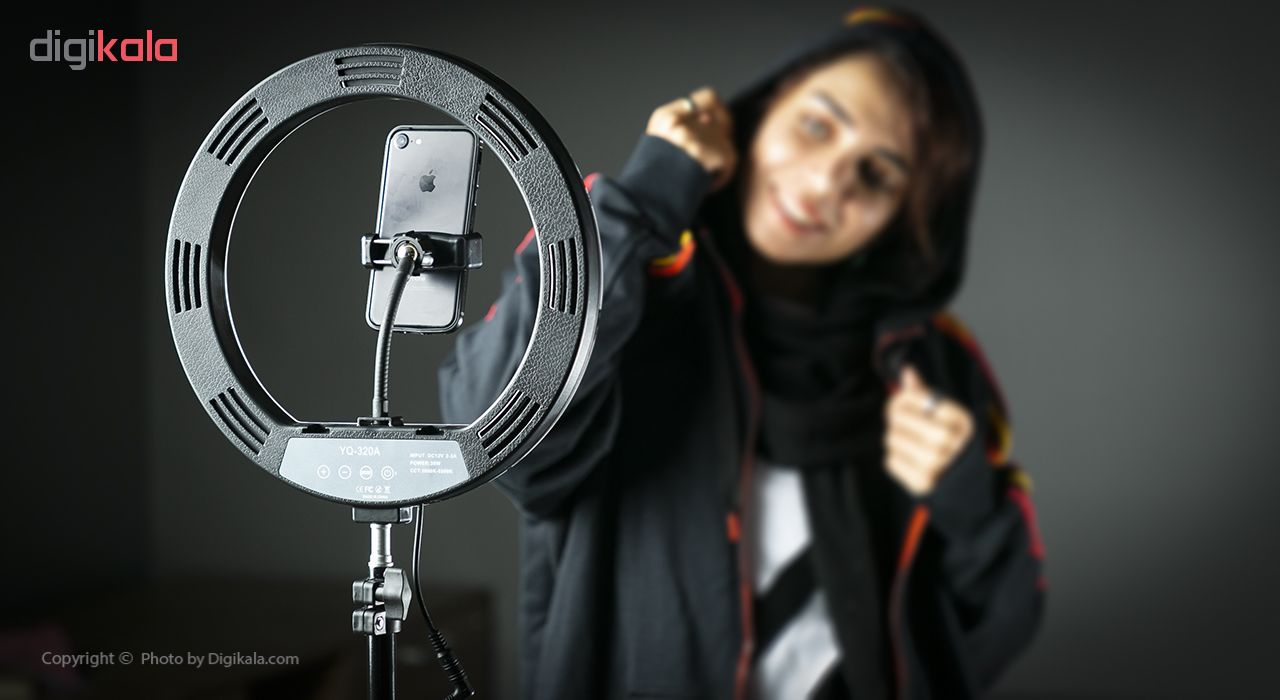 رینگ لایت مدل YQ-320A به همراه پایه - Image 16