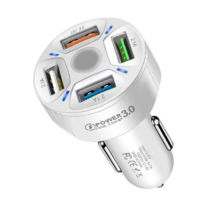 شارژر فندکی 30 وات چهار پورت مدل BK-360 - Image 3