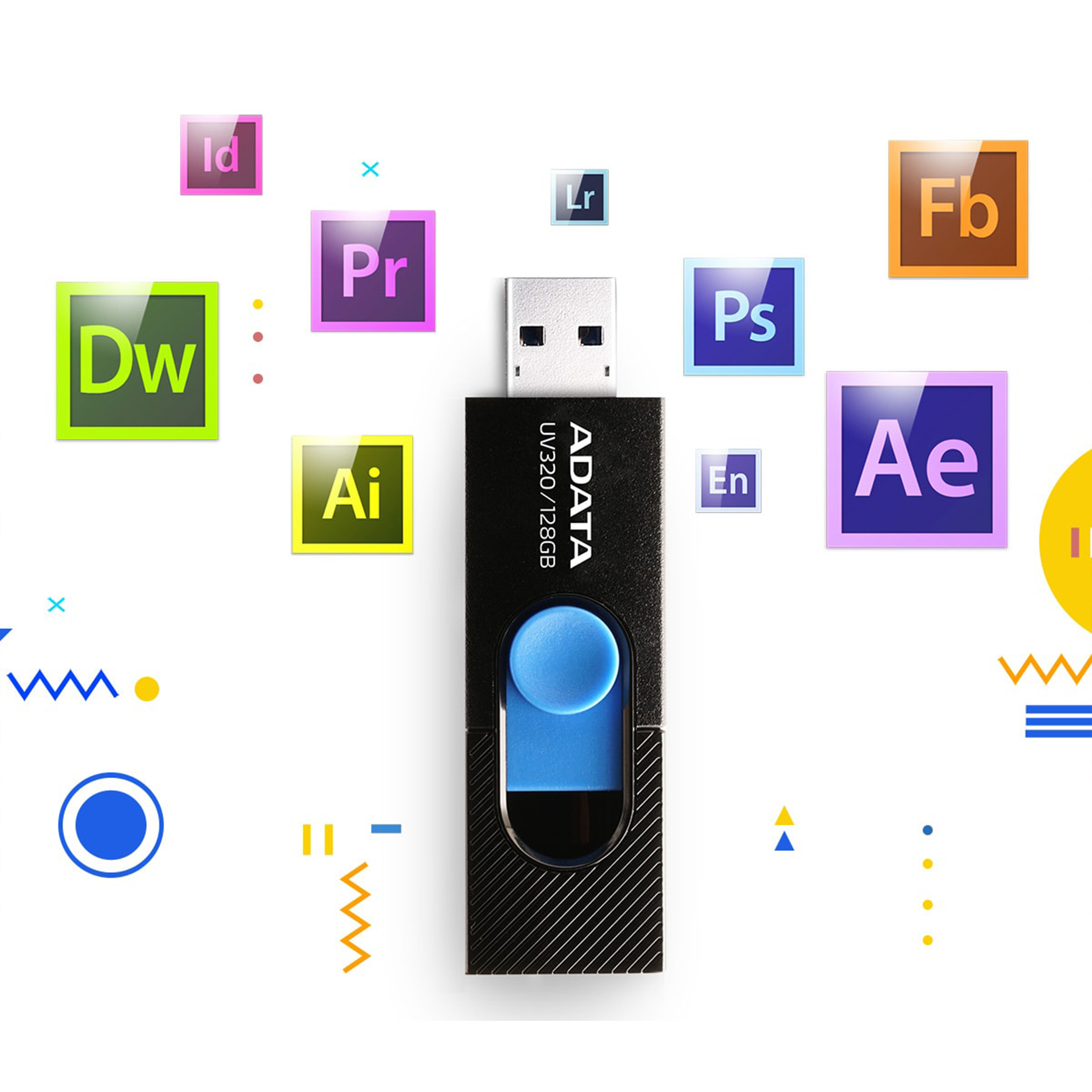 فلشمموری کشویی ای دیتا مدل UV320 ظرفیت 64 گیگابایت با رابط USB 3.2 Gen1 سرعت انتقال تا 10 گیگابیت بر ثانیه و سازگار با ویندوز، مک، لینوکس، گوشی و تلویزیون - Image 5