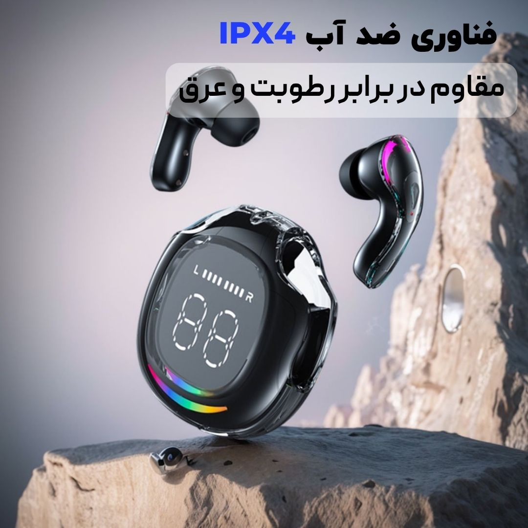 هدفون بلوتوثی اپل مدل AirPods 3 با نویز کنسلینگ میکروفون (ENC)، درگاه شارژ لایتنینگ، دارای سنسور تشخیص پوست و پشتیبانی از فرمان لمسی، مقاوم در برابر رطوبت و عرق - Image 10