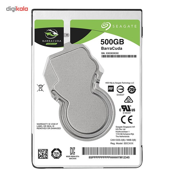 هارد دیسک اینترنال 2.5 اینچی سیگیت مدل ST500LM030 سری BarraCuda ظرفیت 500 گیگابایت - Image 2