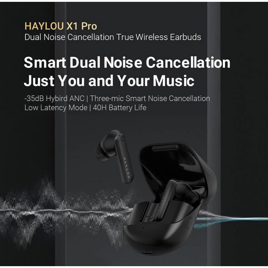 هدفون بلوتوثی هایلو مدل X1 Pro با نویز کنسلینگ فعال (ANC)، درگاه شارژ USB Type-C، دارای سه میکروفون در هر ایرباد، مقاوم در برابر پاشش آب (IPX4) - Image 4