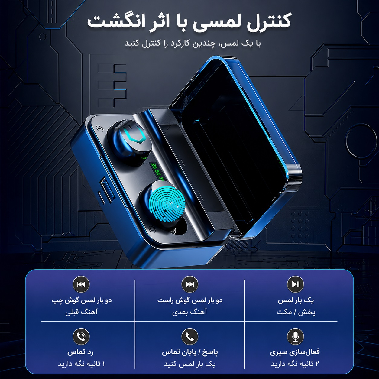 هدفون بلوتوثی بلولاین مدل F99 - Image 5
