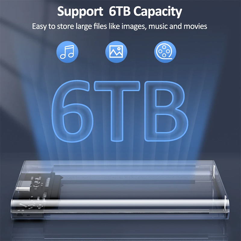 قاب هارد دیسک 2.5 اینچ اکسترنال USB-C مدل US-128 - Image 8