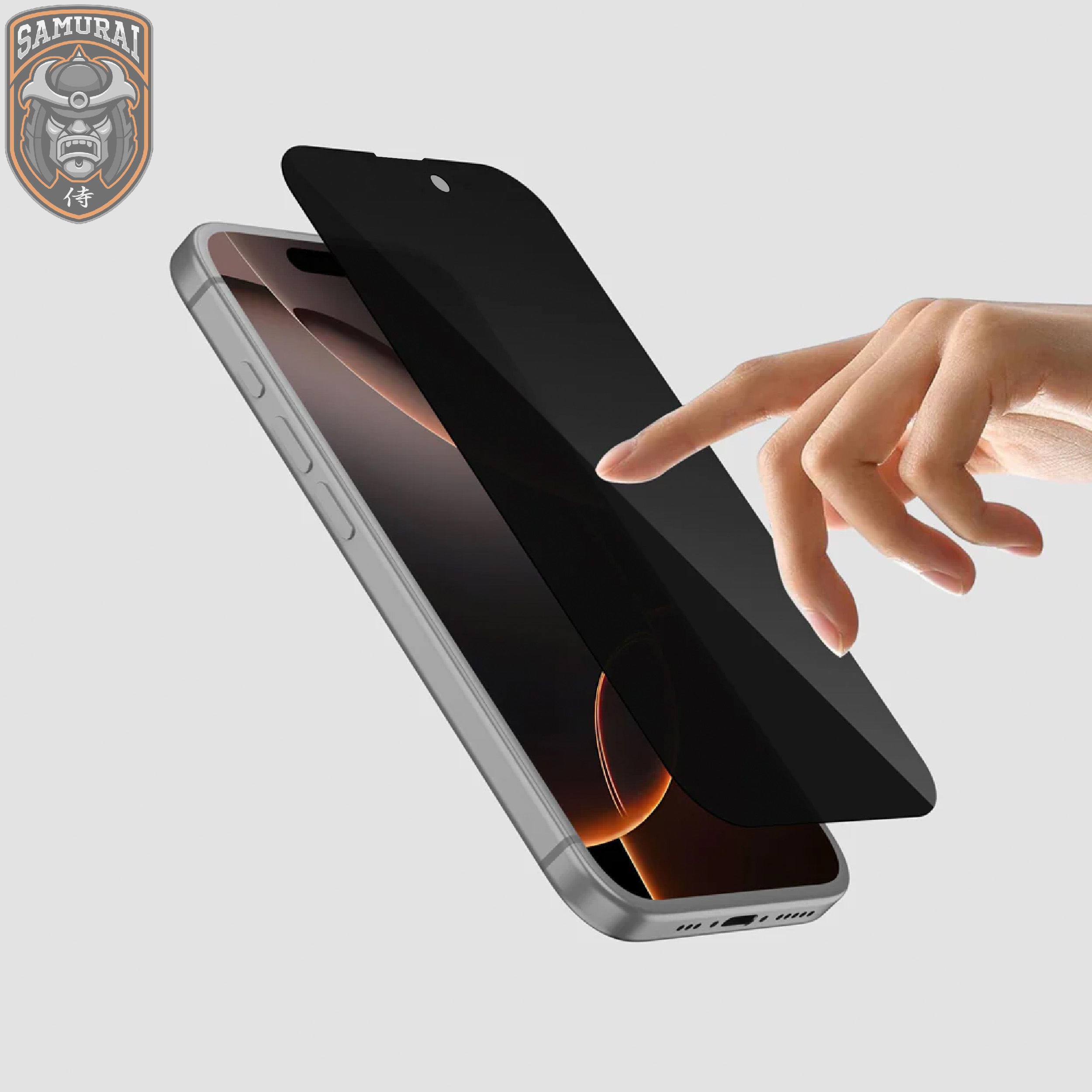 محافظ صفحه نمایش حریم شخصی سامورایی مدل Private مناسب برای گوشی موبایل اپل iPhone 16 Pro Max - Image 5
