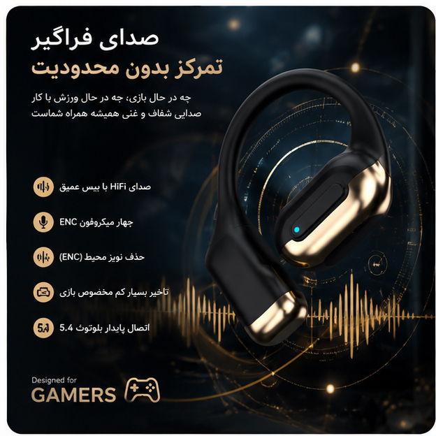 هدفون بلوتوثی مدل TWS - Image 12