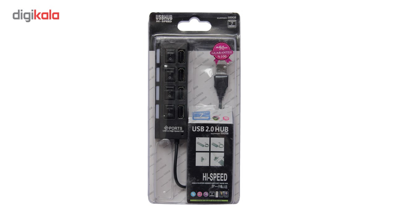 هاب USB 2.0 چهار پورت مدل 02 - Image 3