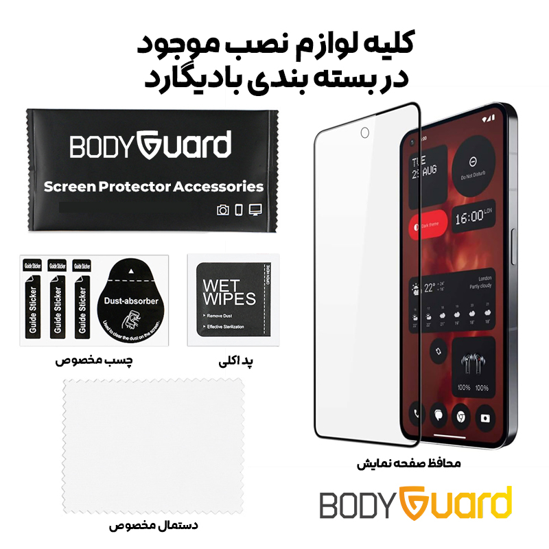 محافظ صفحه نمایش بادیگارد مدل FNP مناسب برای گوشی موبایل ناتینگ فون 2a / 2a Plus - Image 2