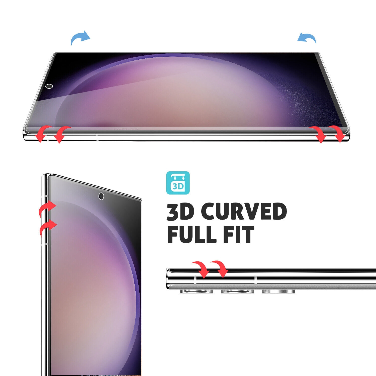 محافظ صفحه نمایش بادیگارد مدل HydroGel مناسب برای گوشی موبایل سامسونگ Galaxy S23 Ultra به همراه محافظ پشت گوشی - Image 5