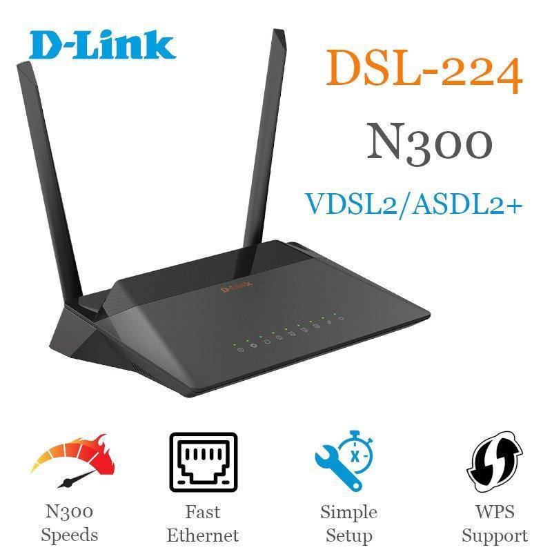 مودم روتر VDSL/ADSL دی-لینک مدل DSL224 - VDSL2/ADSL2+ Wireless N300 4-port router - Image 3