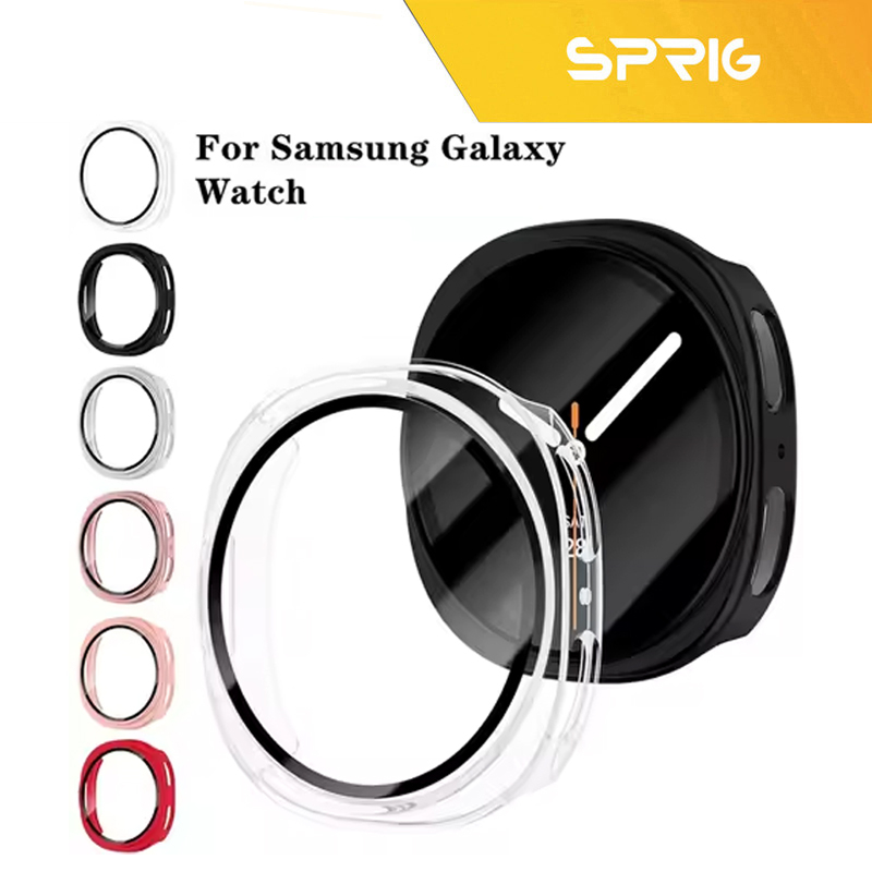 کاور اسپریگ مدل HD PCGLS مناسب برای ساعت هوشمند سامسونگ Galaxy Watch 8 40mm به همراه محافظ صفحه نمایش - Image 4