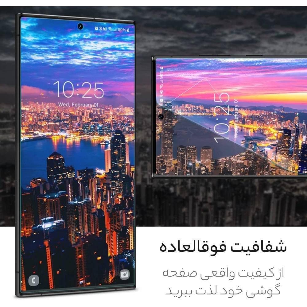 محافظ صفحه نمایش بادیگارد مدل HydroGel مناسب برای گوشی موبایل سامسونگ Galaxy S23 Ultra به همراه محافظ پشت گوشی - Image 12
