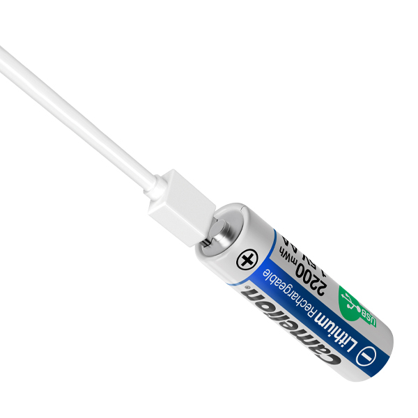 باتری قلمی قابل شارژ کملیون مدل 1.5VLi-AA2200 بسته دو عددی - Image 4