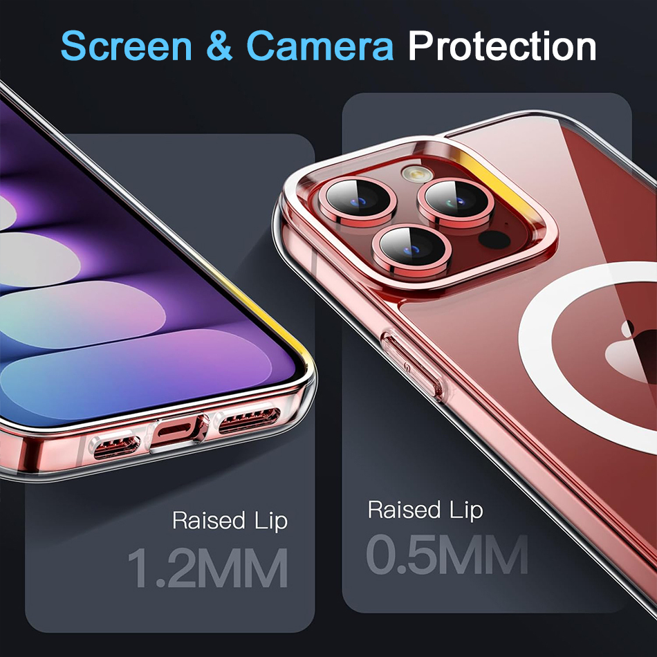 کاور قاب تک مدل مگ سیف magsafe مناسب برای گوشی موبایل اپل iPhone 15 Pro Max - Image 6