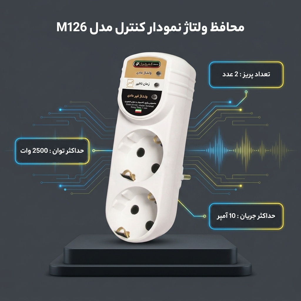 محافظ ولتاژ نمودار کنترل مدل M126 - Image 3