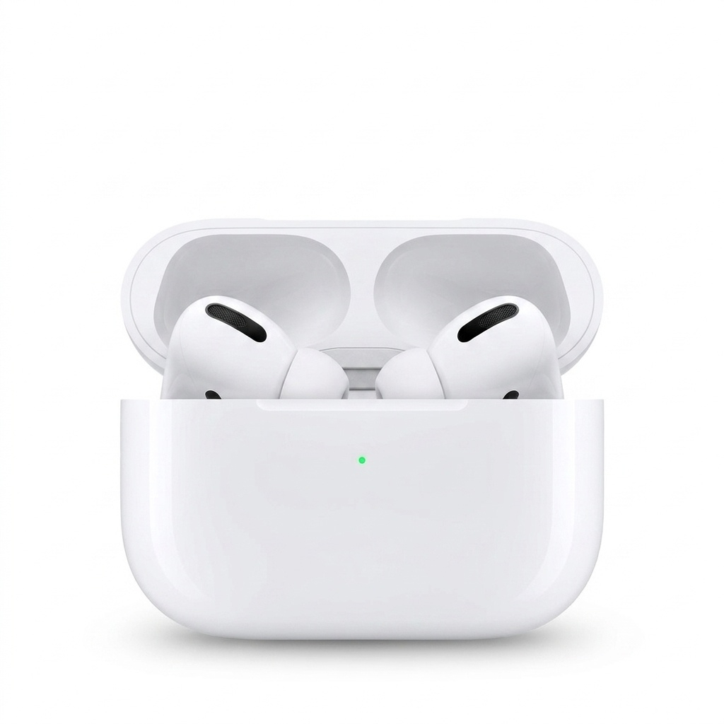 هدفون بلوتوثی اپل مدل AirPods Pro 2nd Generation با نویز کنسلینگ فعال (ANC)، نویز کنسلینگ میکروفون (ENC)، درگاه شارژ USB Type-C، با قابلیت شارژ بی‌سیم، دارای میکروفون دوگانه از نوع Beamforming، مقاومت در برابر رطوبت و عرق