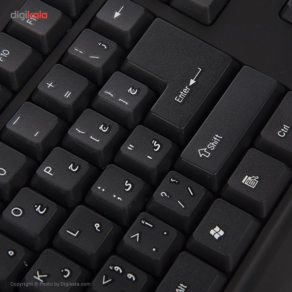 کیبورد گرین مدل GK-302، سوییچ ممبران، Full-Size - Image 10