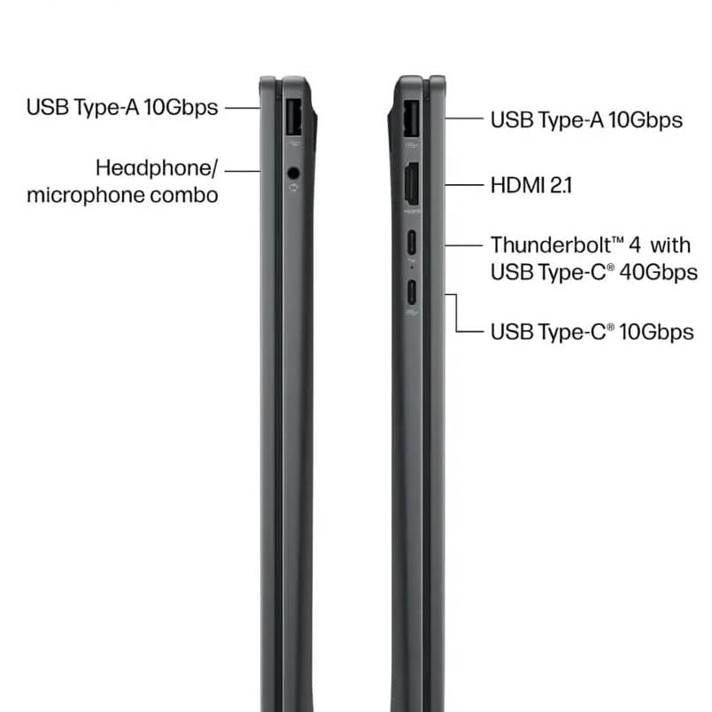 لپ تاپ 16 اینچی اچ پی مدل OmniBook X 16-aw0033dx-Core Ultra 7 255H-RTX4050 6GB-32GB DDR5 5600MHz-2TB SSD-OLED-Touch-Backlit-W - Image 4