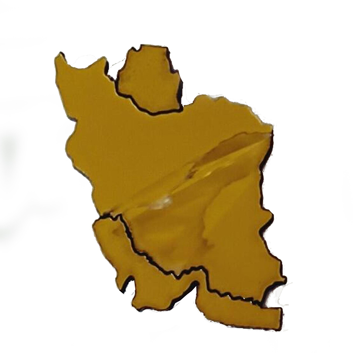 استیکر تزئینی موبایل مدل نقشه ایران آینه ای بسته ۲ عددی - Image 3
