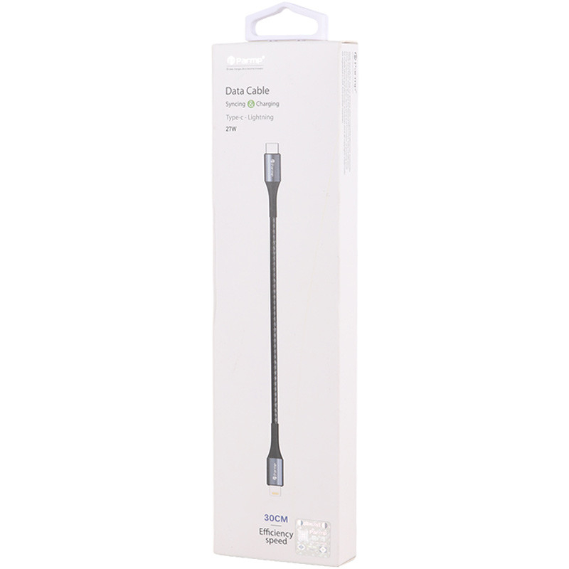 کابل تبدیل USB-C به لایتنینگ پارمپ مدل Efficiency Speed 27W طول 0.3 متر - Image 2