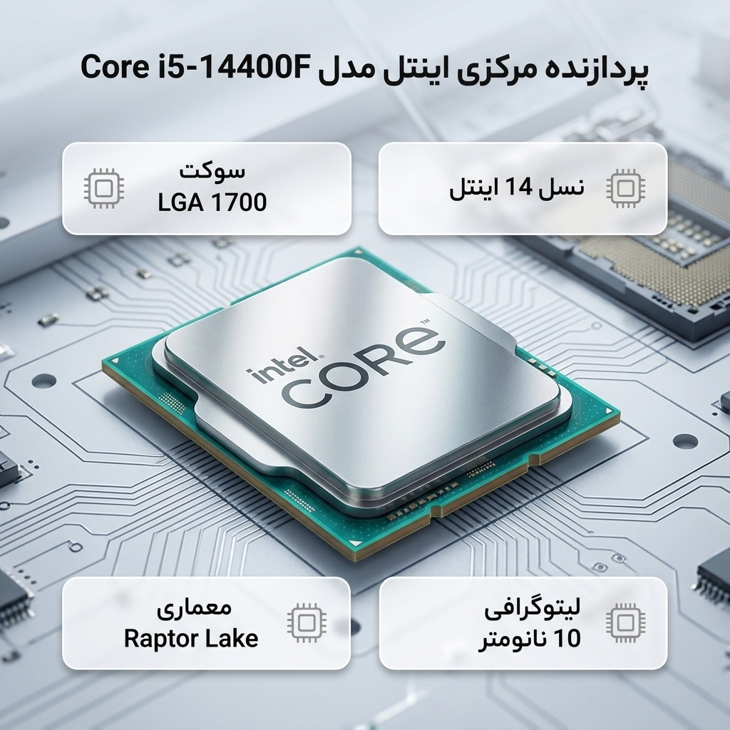 پردازنده مرکزی اینتل مدل Core i5 14400F-Tray - Image 2