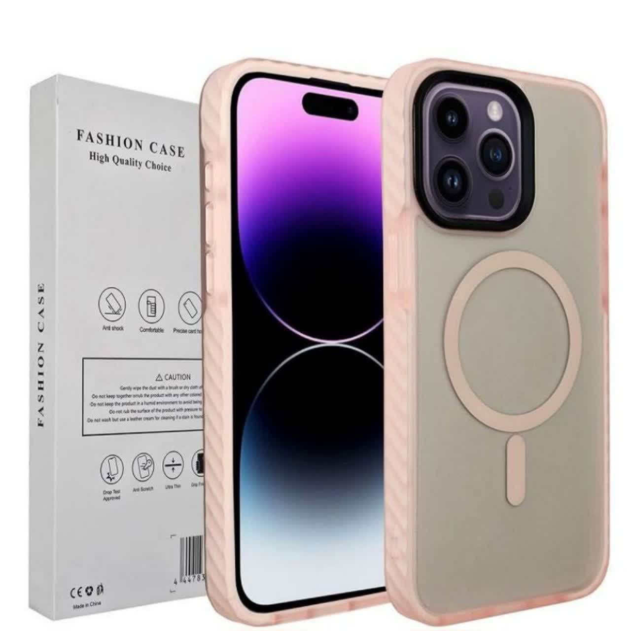 کاور فشن کیس مدل مگ سیف مناسب برای گوشی موبایل اپل Iphone 15promax به همراه محافظ لنز - Image 4