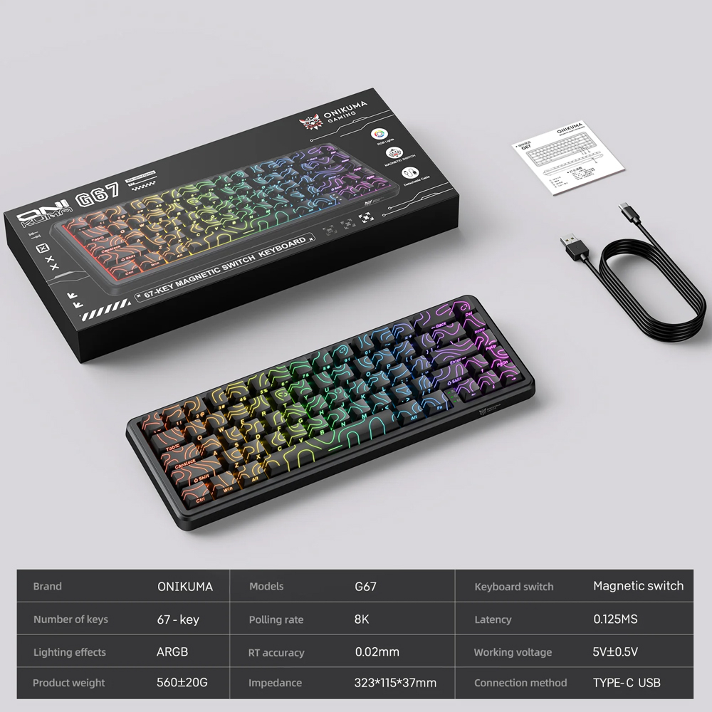کیبورد گیمینگ اونیکوما مدل G67 - Image 10