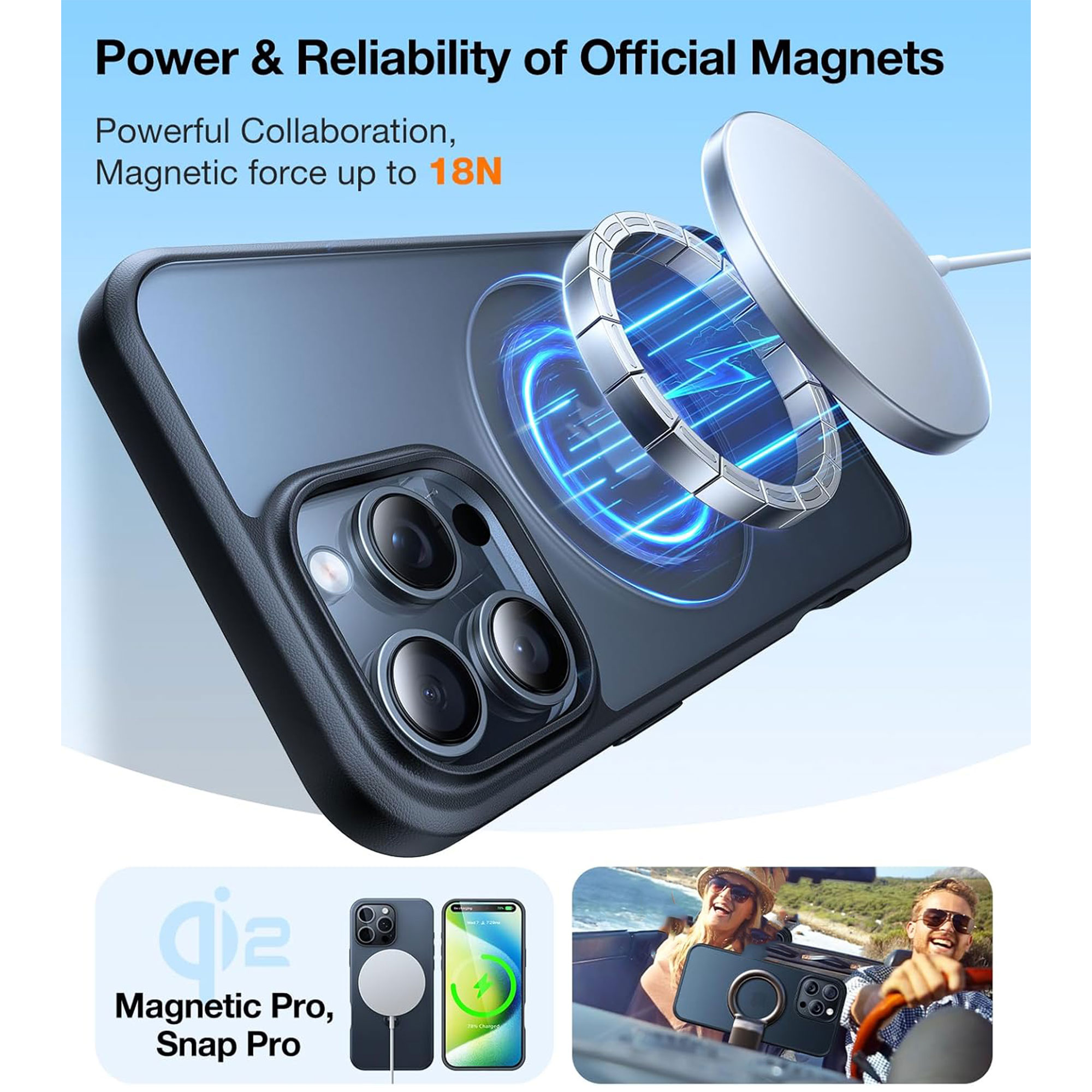 کاور موفی مدل Magsafe_14PROMAX مناسب برای گوشی موبایل اپل iPhone 14 Promax به همراه محافظ لنز دوربین - Image 8