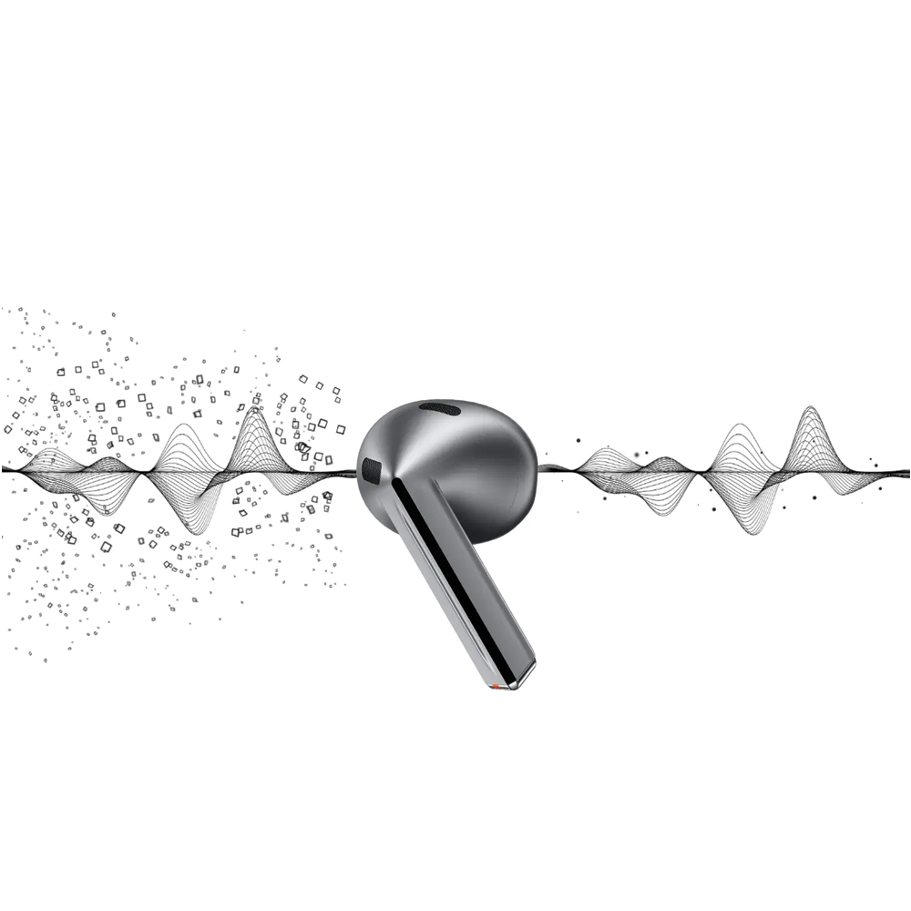 هدفون بلوتوثی سامسونگ مدل Galaxy Buds3 با نویز کنسلینگ فعال (ANC)، نویز کنسلینگ میکروفون (ENC)، درگاه شارژ USB Type-C، با قابلیت اتصال به چند دستگاه، دارای قابلیت صدای 360 درجه، Galaxy AI، میکروفون سه گانه، پشتیبانی از فرمان لمسی، ضد آب و گرد و غبار - Image 9