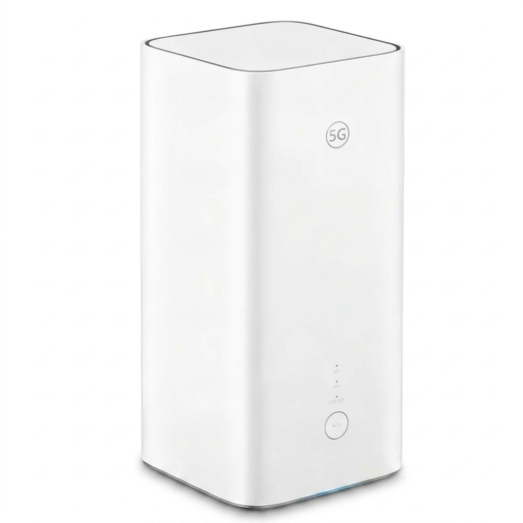 مودم 5G روتر بی‌سیم هوآوی مدل H158-381 5G CPE PRO5 با سرعت دانلود 5.4 گیگابیت، پشتیبانی از وای‌فای 6 AX7200، قابلیت اتصال همزمان 128 کاربر، تجمیع فرکانس 5G و 4G، پورت 2.5 گیگابیتی و 1 گیگابیتی و نرم‌افزار مدیریت Huawei AI Life