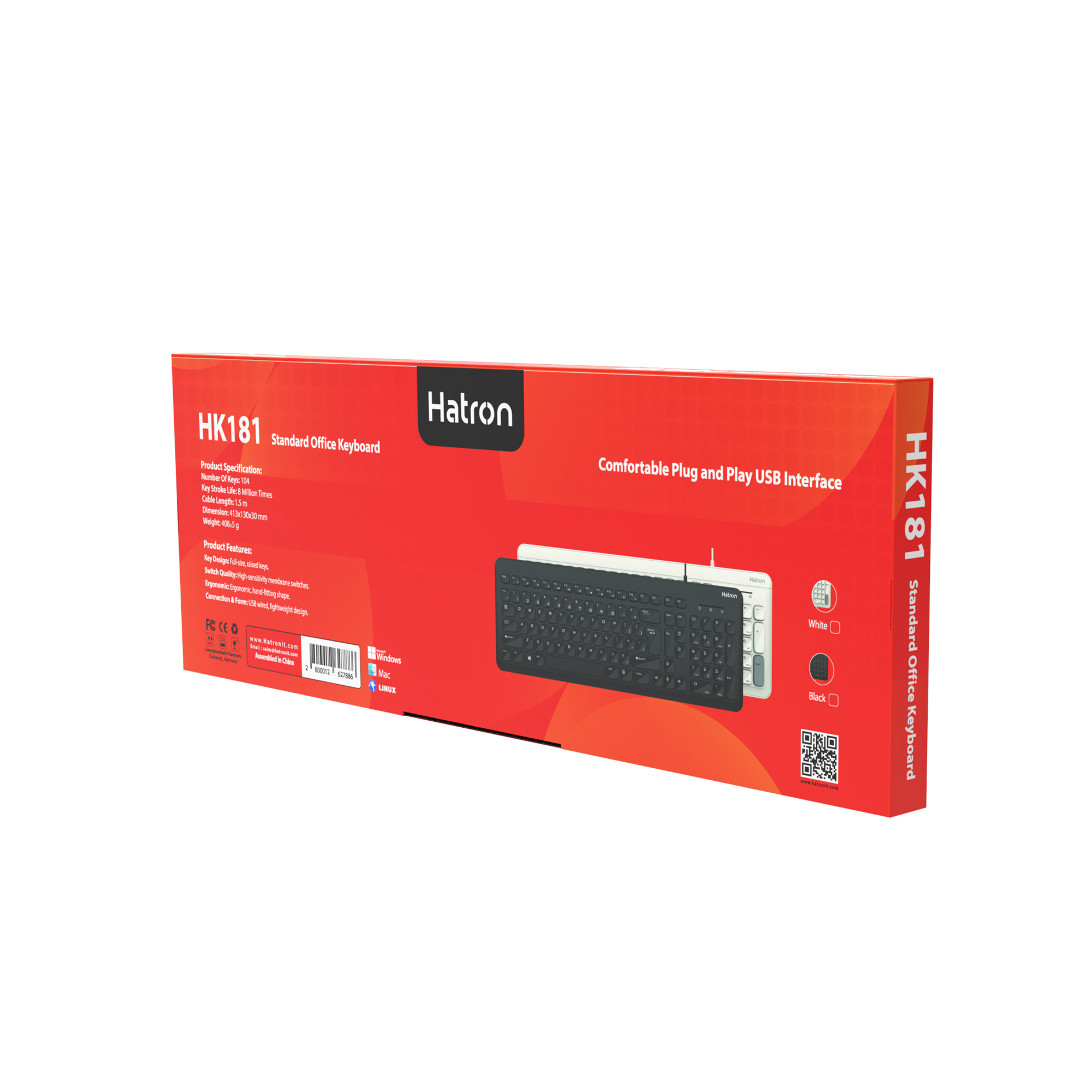 کیبورد ارگونومیک هترون مدل HK181 - Image 13
