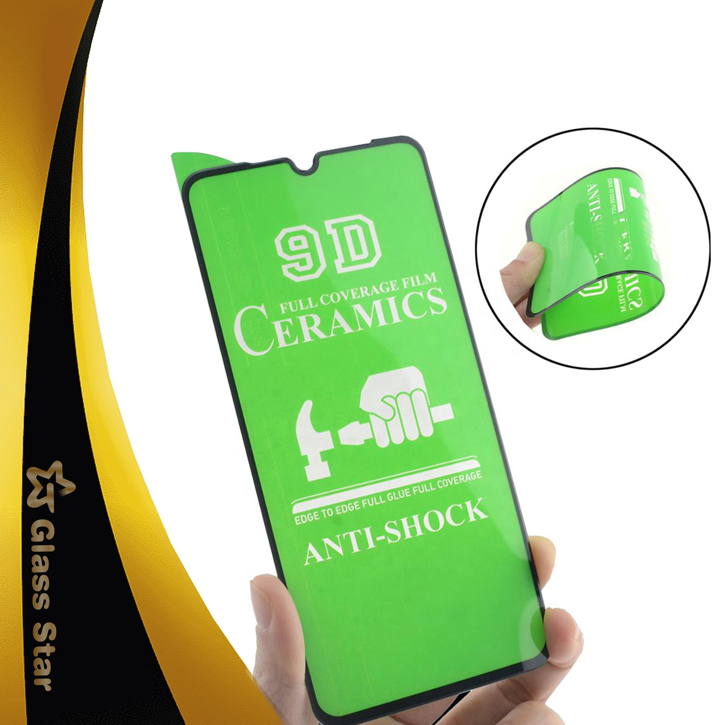 محافظ صفحه نمایش سرامیکی گلس استار مدل CRGA مناسب برای گوشی موبایل سامسونگ Galaxy A12 - Image 3