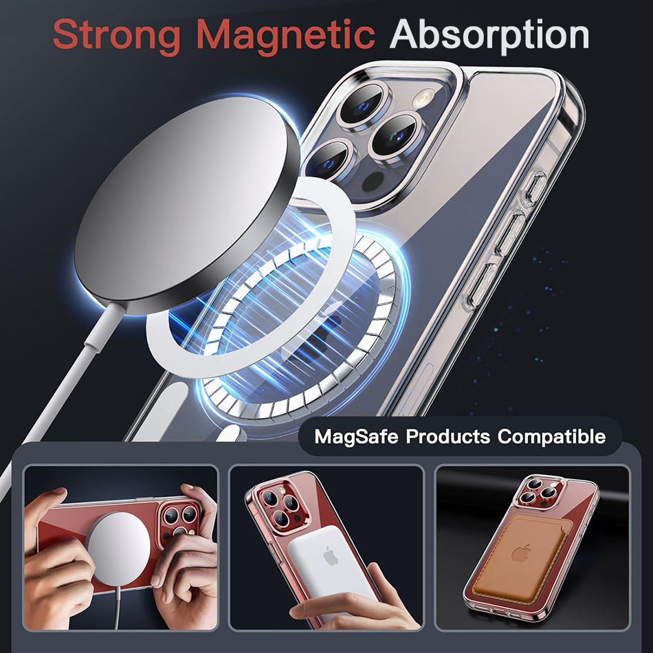 کاور قاب تک مدل مگ سیف magsafe مناسب برای گوشی موبایل اپل iPhone 15 Pro Max - Image 3