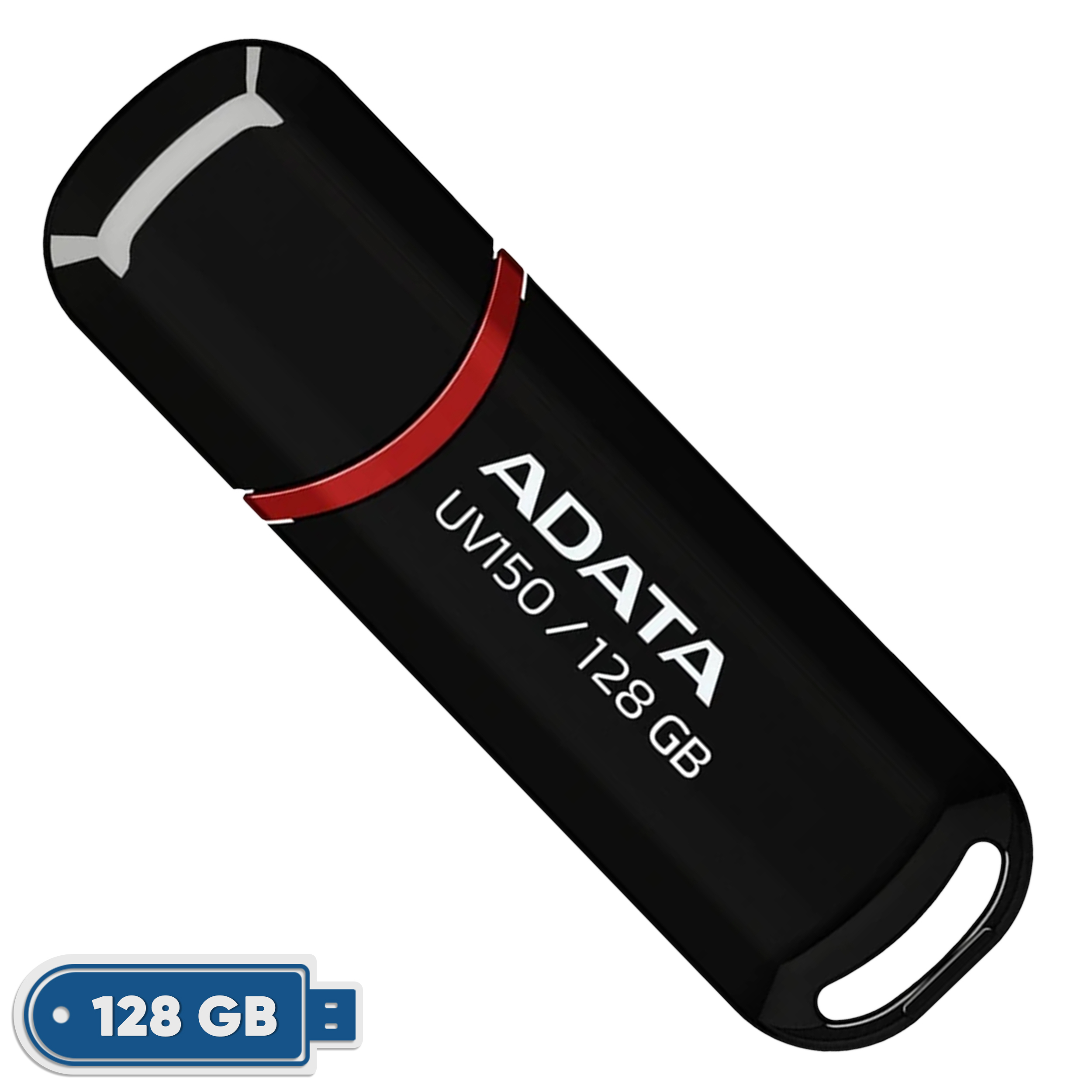 فلش مموری ای دیتا مدل UV150 ظرفیت 128 گیگابایت با رابط USB 3.2 Gen1 و پشتیبانی از انواع سیستمعامل، طراحی درپوشدار و سازگار با کامپیوتر، لپتاپ، موبایل و تلویزیون - Image 2