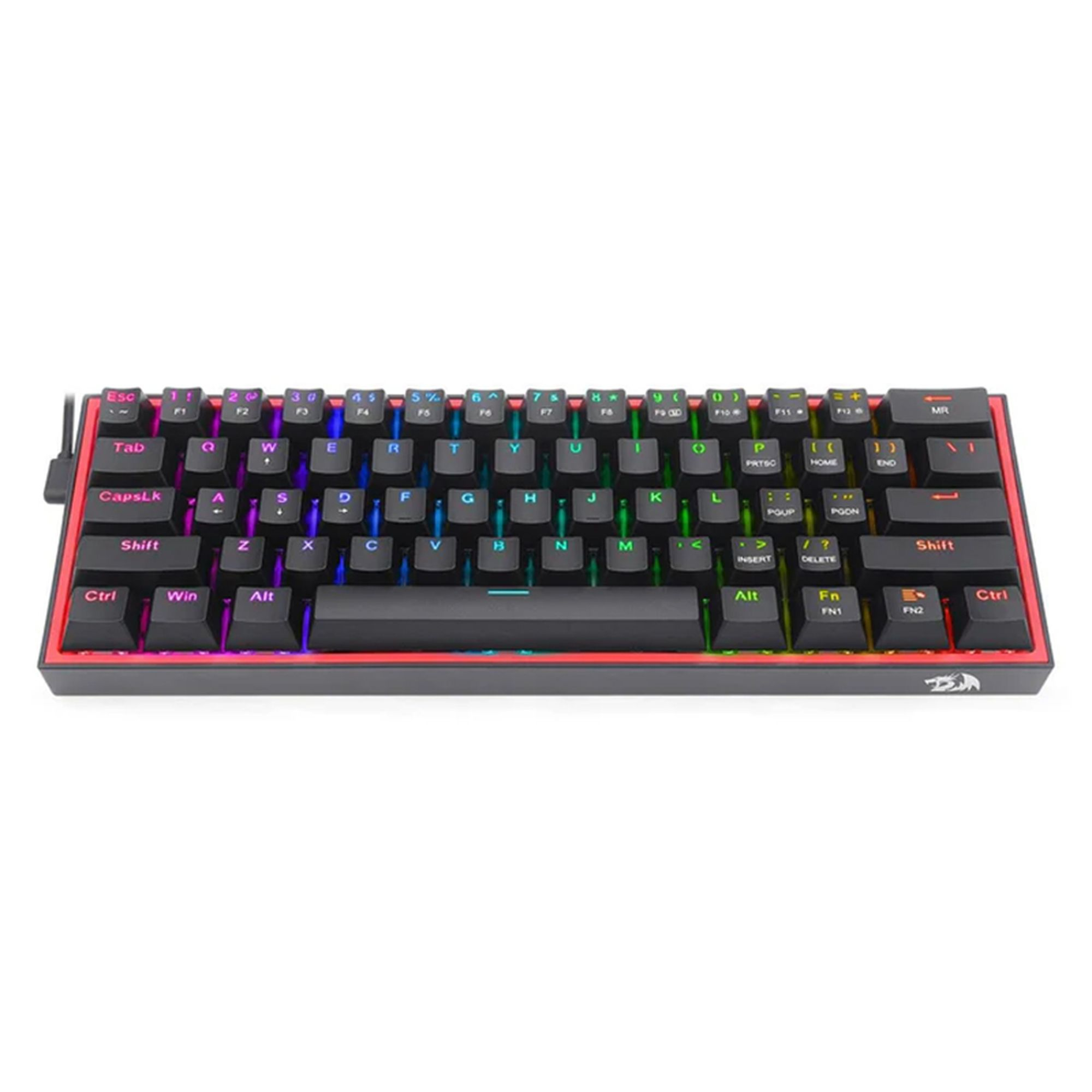 کیبورد گیمینگ ردراگون مدل K617 FIZZ، سوییچ مکانیکال قرمز، Tenkeyless، نورپردازی RGB - Image 10