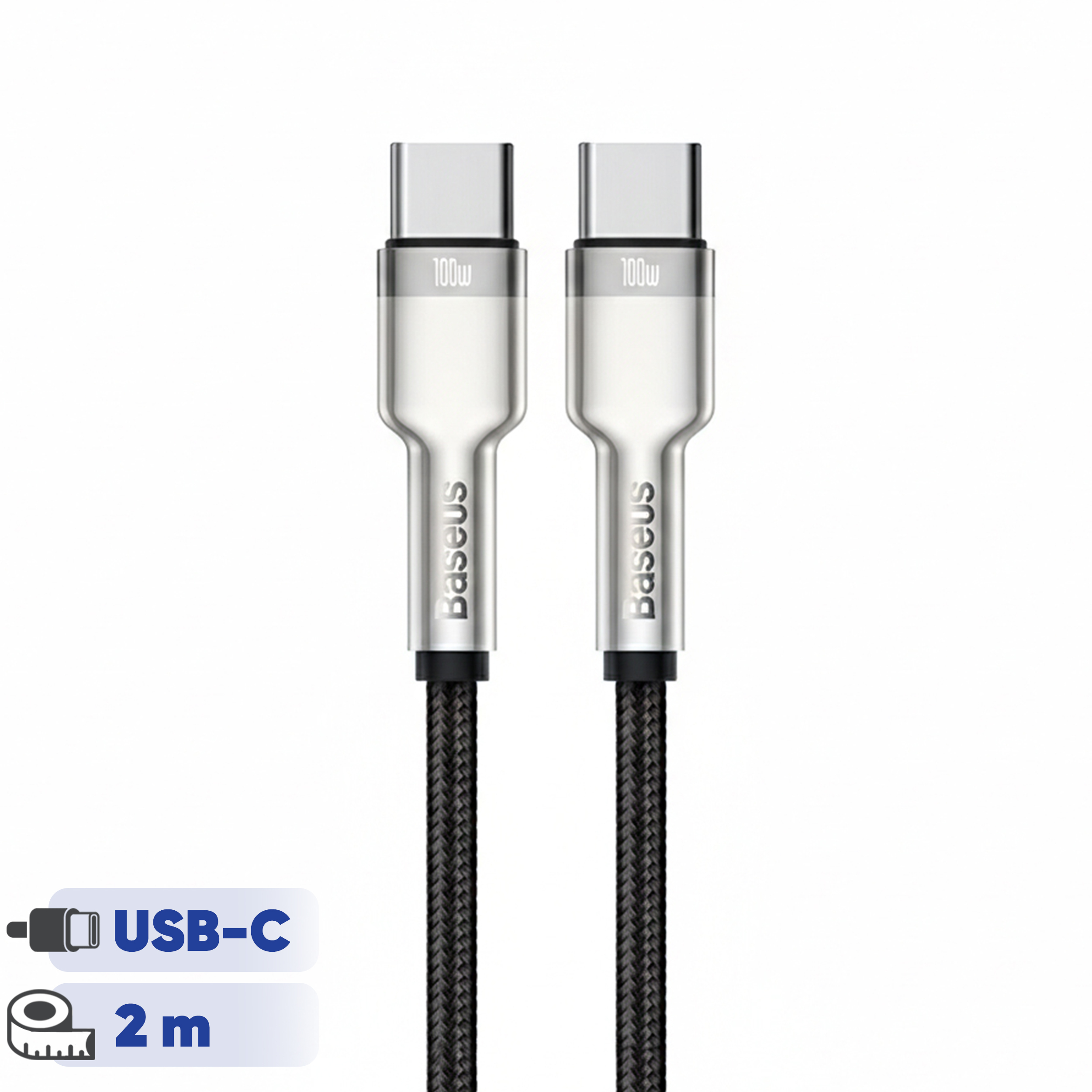 کابل تبدیل USB Type C به USB Type C باسئوس مدل CATJK طول 2 متر - Image 3