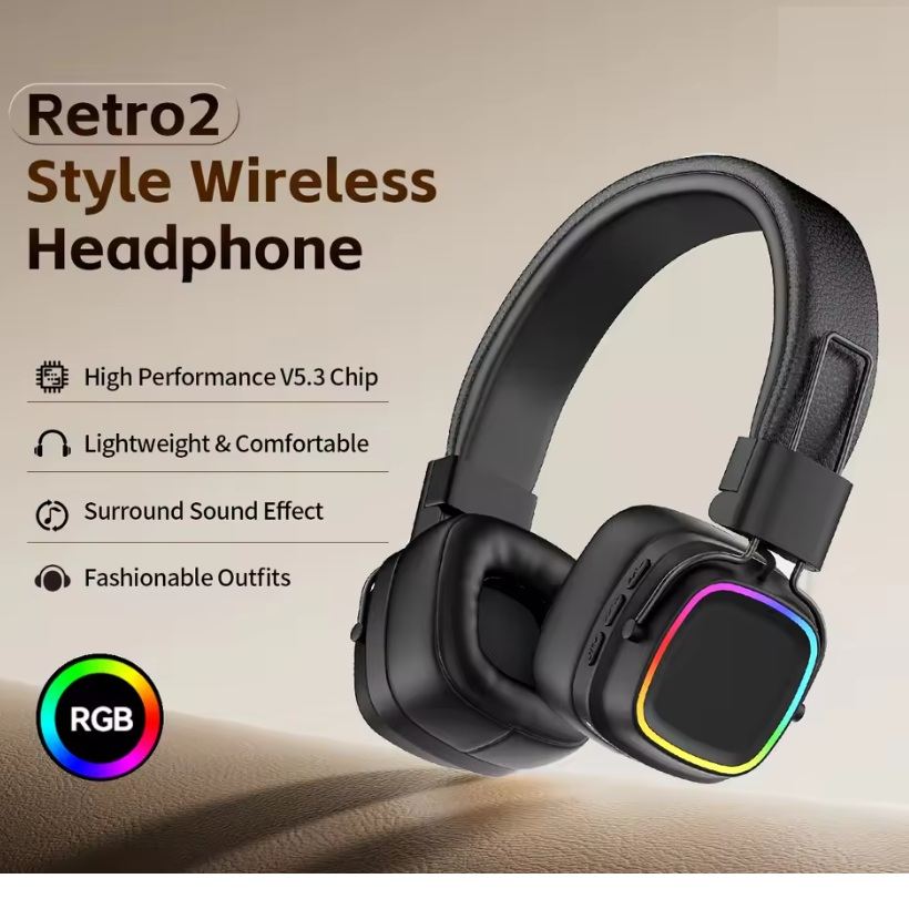 هدست بلوتوثی دوپریم مدل Retro max RGB - Image 27