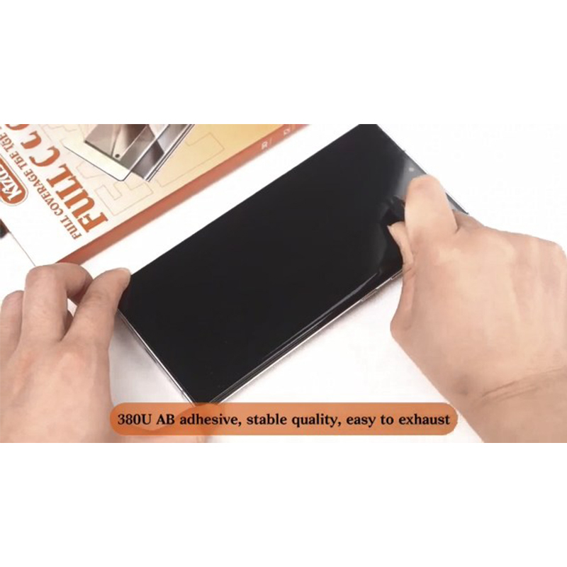 محافظ صفحه نمایش کیزاشی مدل Full-Glueمناسب برای گوشی موبایل سامسونگ Galaxy S23 ultra - Image 8