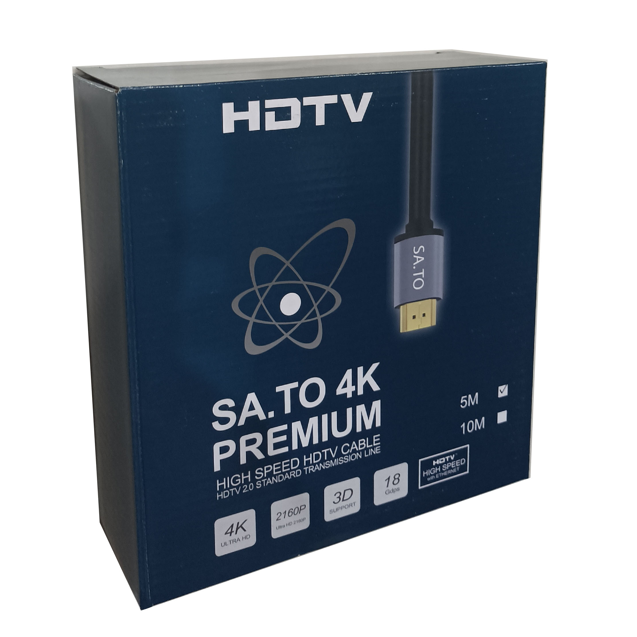 کابل HDMI 4K ساتو مدل UltraHD 3D V2.0 طول 5 متر - Image 4