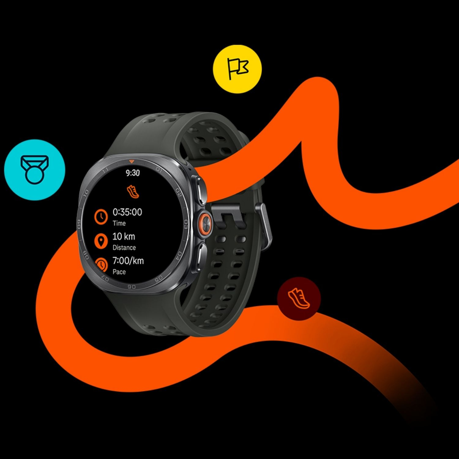 ساعت هوشمند 47 میلیمتری سامسونگ مدل Galaxy Watch Ultra 2 با بند لاستیکی - Image 9
